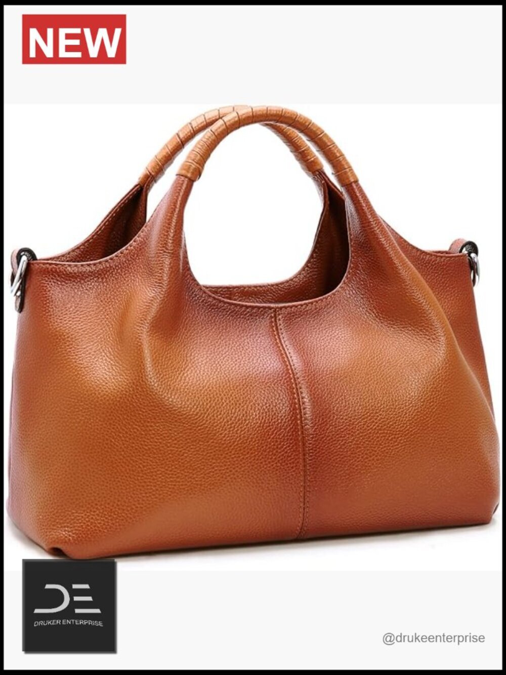 Genuine Leather Satchel Handbag Cross Body Hobo Shoulder Tote Work Bag